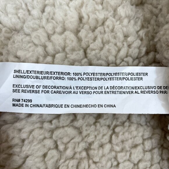 Ben Sherman Baby Size 12 Months Brown Faux Sherpa Suede Button-Up Jacket Coat - Picture 7 of 8